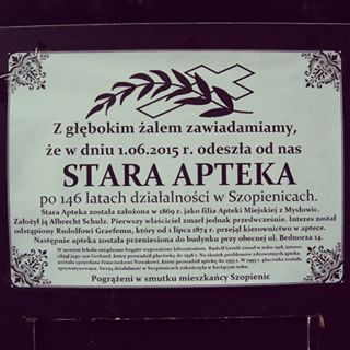 Stara Apteka R.I.P.

#Rip #stara #old #apteka #apotheke #Szopienice #nekrolog #katowice #katowicenielizbona #ktw #kato #silesia #slask #odkryjslaskie
#drugstore #Death #dead #sad