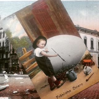 Wesołych Świąt! Pocztówka wysłana 14.04.1911 z Dąbrówki Małej do Szopienic #easter #ostern #1911 #szopienice #katowice #poland #silesia #postcard #old #vintage #schoppinitz #rosdzin #dąbrówka #mała