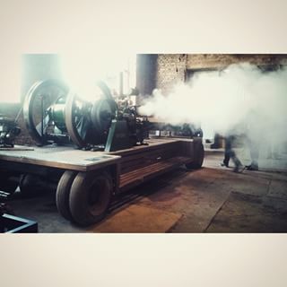 Podczas otwarcia Muzeum Walcowni w Szopienicach 
#Walcownia #szopienice #katowice #katowicenielizbona #kato #maszyna #parowa #para #machine #industrial #zink #muzeum #museum #silesia #slask #odkryjslaskie #poland #steam #engine