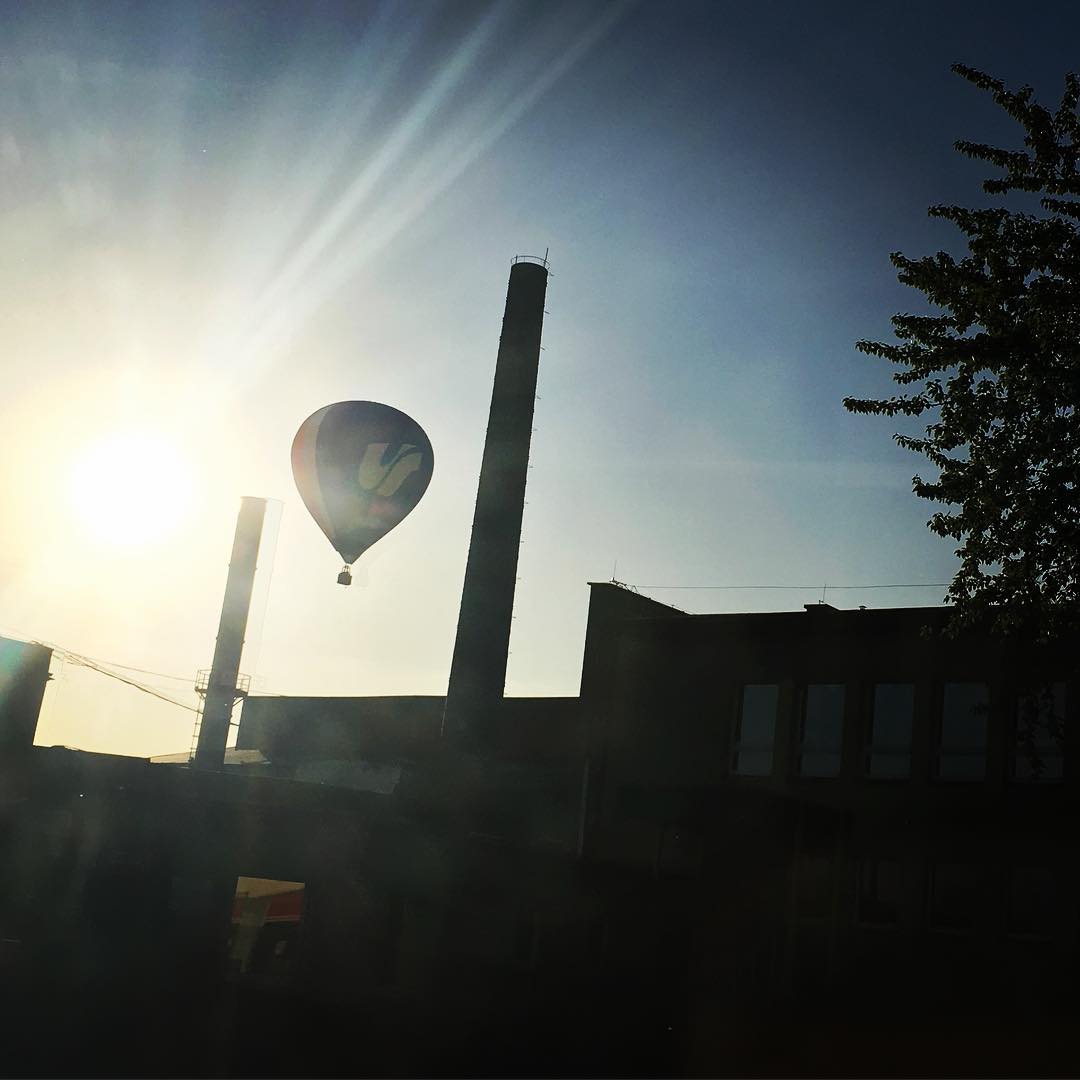 Balon nad Baterpolem burowiec szopienice katowice baloon fun slask slaskie