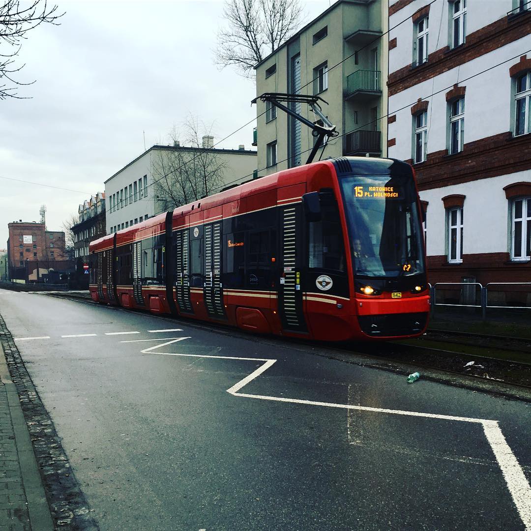 Dzie dobry! szopienice katowice slask silesia tram tramwaj street morning