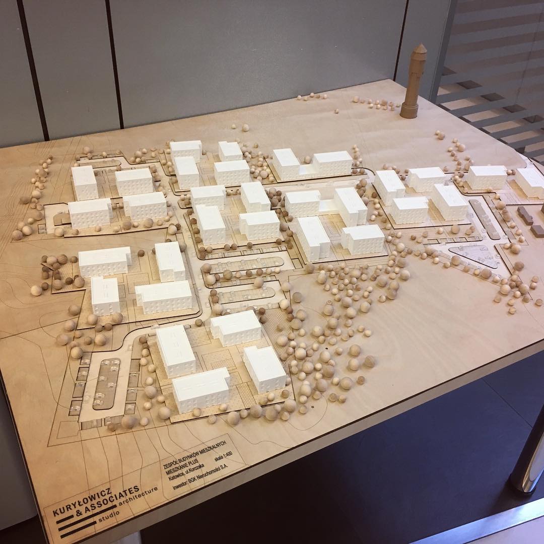 Makieta osiedla MieszkaniePlus Korczaka Borki Burowiec Szopienice Katowice szopieniceorg