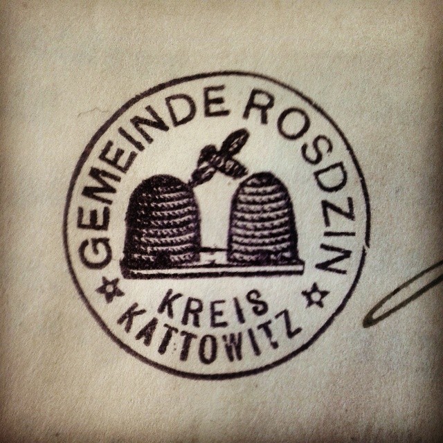 Pieczątka #szopienice #katowice #poland #rosdzin #rozdzien #kattowitz #old #instagram # archives #stamp